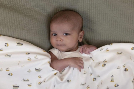 Little Dutch Otulacz 120 x 120 cm Sailors Bay White TE50421690