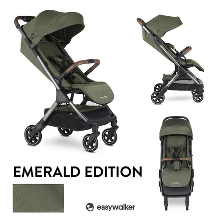 Easywalker Jackey Special Edition Kompaktowy, samoskładający się wózek spacerowy z torbą transportową Emerald