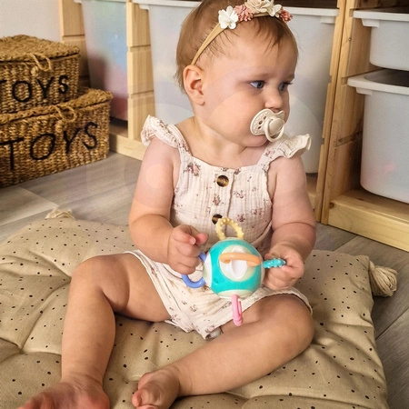 WOOPIE Zabawka Sensoryczna 2w1 Gryzak Grzechotka