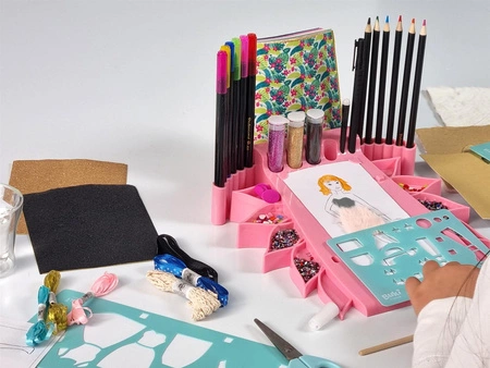 Buki projektantka mody studio zestaw do projektowania ubrań prezent 7+