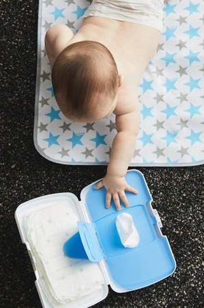 Przewijak w etui z miejscem na pieluchy i chusteczki, Splish Splash, b.box