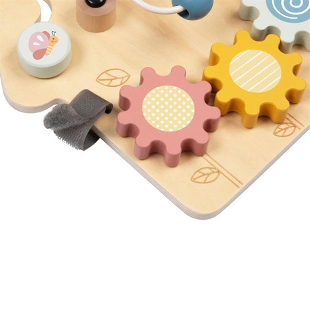 TOOKY TOY Duża Drewniana Tablica Manipulacyjna Domek - Centrum Aktywności