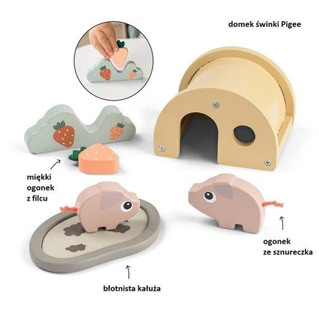 Done by Deer Zestaw do Zabawy w Farmę – Świnka Pigee
