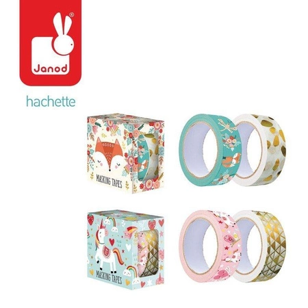 Zestaw 2 samoprzylepnych taśm dekoracyjnych Lisek 7+, Janod