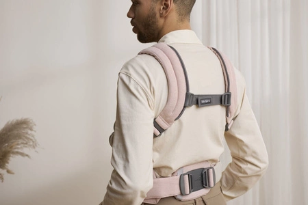 BABYBJORN - nosidełko Harmony, Woven Jasny róż melanż