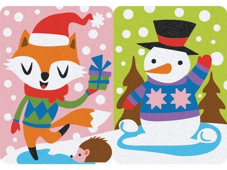 Album do kolorowania piaskiem Świąteczne kartki 5l+ SABBIARELLI