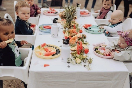 Baby Livia Śliniak z rękawkami Mint Miś 303-10