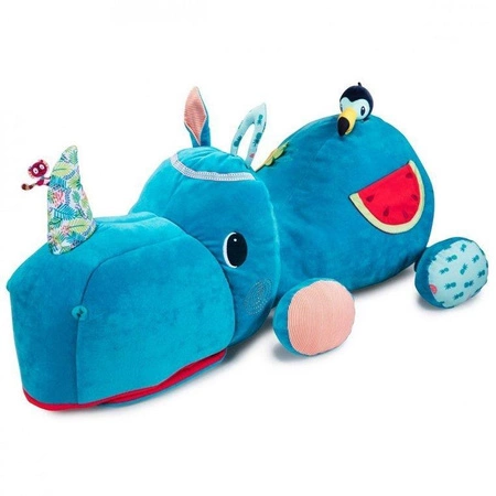 LILLIPUTIENS Wielofunkcyjna wielka przytulanka - schowek Nosorożec Marius 6 m+