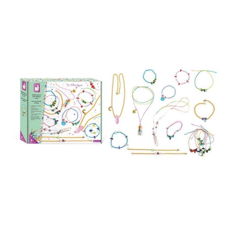 Zestaw kreatywny do tworzenia biżuterii z kamieniami przynoszącymi szczęście 8+, Janod