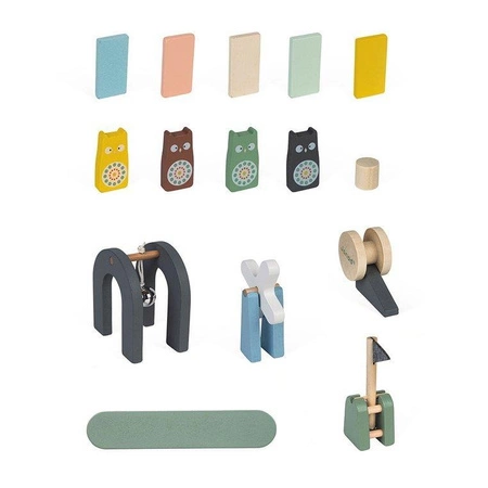 Drewniane domino Sweet Cocoon 100 elementów, Janod