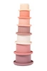 B-Silikonowa wieża z kubków Lovely Pink