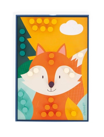 Układanka drewniana mozaika Zwierzątka 3+, Janod