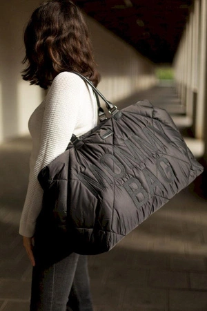 Childhome Torba Mommy Bag Pikowana Czarna