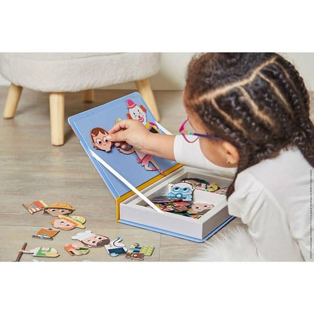 Magnetyczna układanka Zawody Magnetibook, Janod