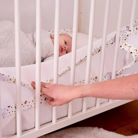 Oddychający ochraniacz do łóżeczka Pur Air PurFlo - Scandi Spot