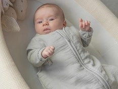 Letni śpiworek bambusowy TOG 1.1 Blue 0-6m BAMBOOM