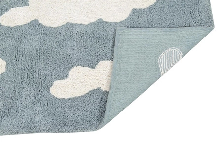 Lorena Canals Dywan bawełniany Clouds Vintage Azul 120 x 160 cm