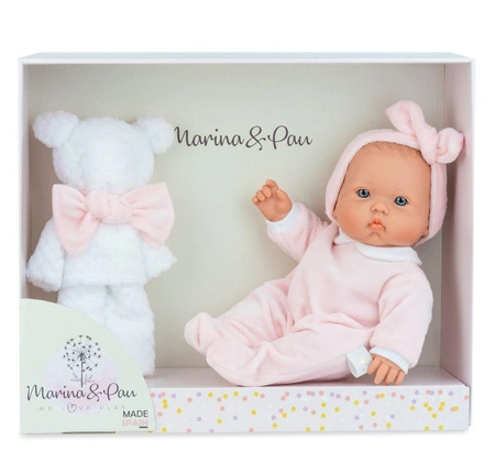 Lalka Betty Teddy Blanket z misiem Marina & Pau 372