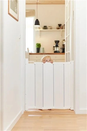 BabyDan Bramka ochronna ALMA, składana automatycznie, white