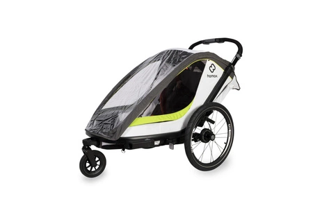 Hamax - Przyczepka rowerowa BREEZE, podwójna - White/green