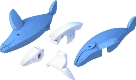Halftoys Magnetyczny Składany Wieloryb Humbak z Makietą