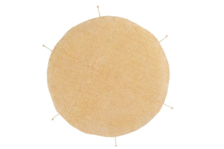 Lorena Canals Dywan bawełniany/Pufa Lou Honey Ø120 cm