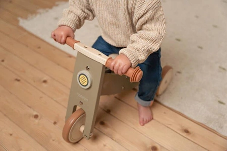 Little Dutch Drewniany rowerek trójkołowy Olive FSC LD7124