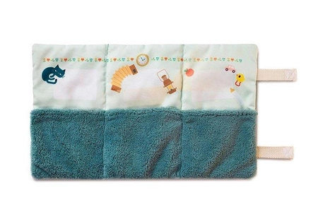 LILLIPUTIENS Mini - przytulanki rodzina krówek z rozkładaną matą Krówka Rosalie 2 lata+