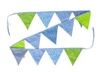 Zielono-niebieska girlanda