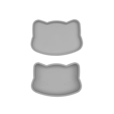 Zamykany silikonowy pojemnik Kotek We Might Be Tiny - Dark Grey