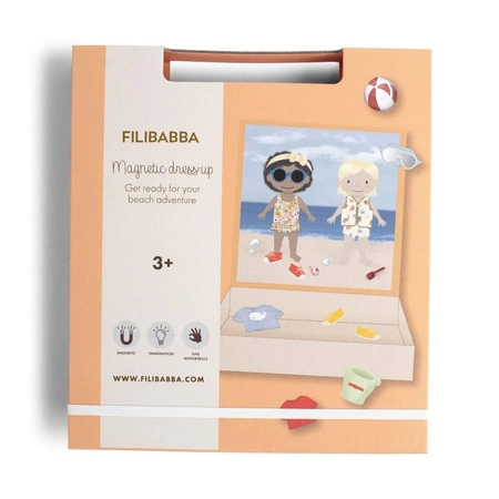 Filibabba Gra magnetyczna Ubieranka A day at the beach