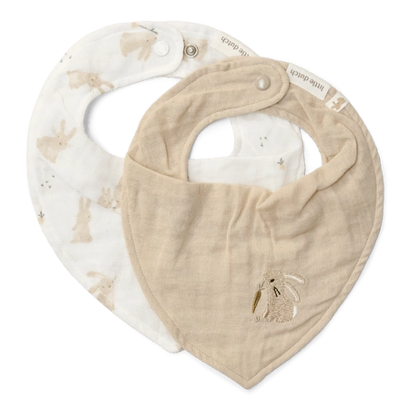 Little Dutch Apaszko-bandanka muślinowa - zestaw 2 szt. Blueberry Leaves & Sage