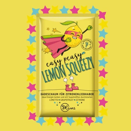 EASY PEASY LEMON SQUEEZY - PIANKA DO KĄPIELI DLA MIŁOŚNIKÓW CYTRYNY 60G - DRESDNER ESSENZ