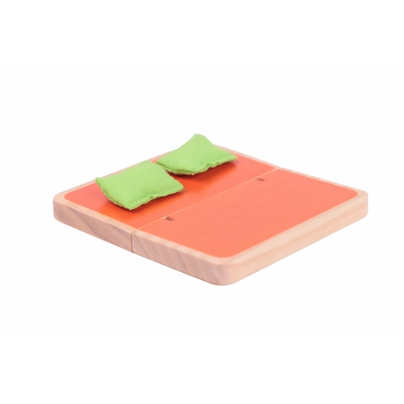 CLASSIC WORLD Nowoczesny Drewniany Domek Dla Lalek 21 Elementów