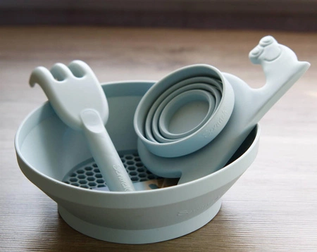 Silikonowe Sitko do piasku Scrunch - Ciemny Szary