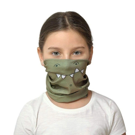 Lassig Wielofunkcyjna chusta komin Flexi Loop Crocodile olive