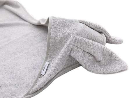 Ręcznik bambusowy z kapturkiem Popielaty 100x100 BAMBOOM