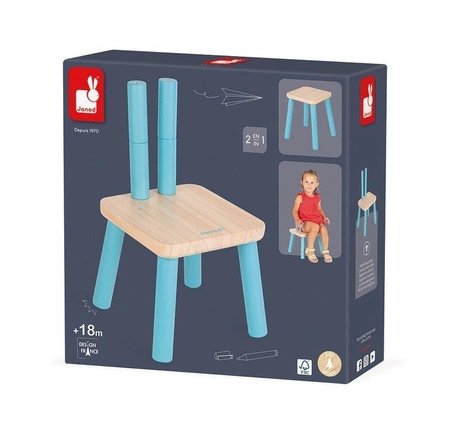 Drewniane progresywne krzesełko 18 m+, Janod