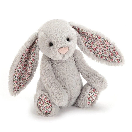 JellyCat - Króliczek Kwieciste Uszy Szary 18 cm