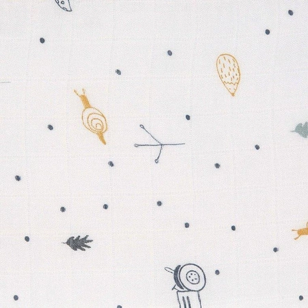 Lassig Bambusowy Otulacz-Kocyk 120x120cm Zestaw 2 szt. Garden Explorer Traktor