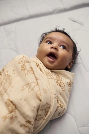 Filibabba Pieluszka muślinowa 120 x 120 cm GOTS Dreamy Adventurers