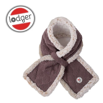 Lodger Dwuwarstwowy szaliczek z polaru wrzosowy Fleece Mauve