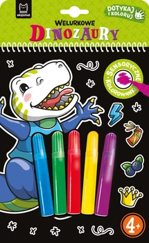 Welurkowe dinozaury. Dotykaj i koloruj