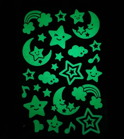 Naklejki świecące w ciemności Apli Kids - Księżyc i gwiazdy
