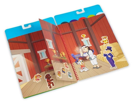 Naklejki wielorazowe Psi Patrol Restickable Stickers Flip-Flap Pad - Classic Missions Melissa & Doug 33253