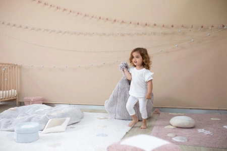 Lorena Canals Dywan bawełniany/Pufa Lou Ø 120 cm