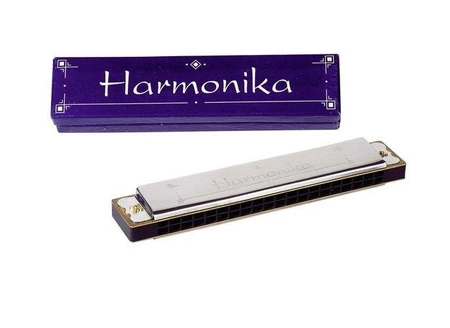 Harmonijka ustna, metalowa, 20 tonów