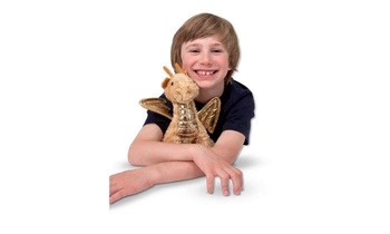 Maskotka złoty smok