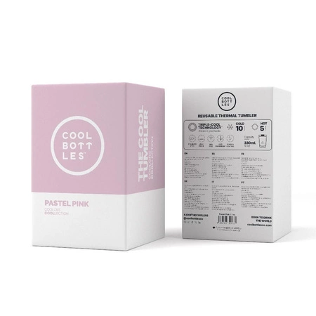 Cool Bottles Kubek termiczny 330 ml Triple cool Pastel Pink