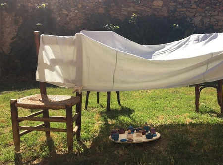 Zestaw 4 drewnianych klipsów Trigonos